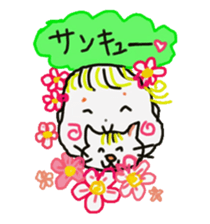 Baby and cat part2 sticker #4576886