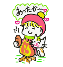 Baby and cat part2 sticker #4576894