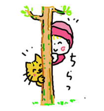 Baby and cat part2 sticker #4576895