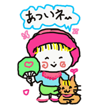 Baby and cat part2 sticker #4576909