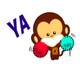 lovely monkey(2)~for english sticker #4576958