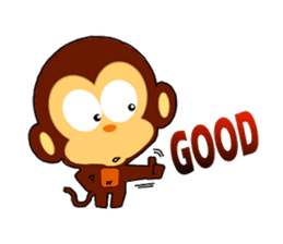 lovely monkey(2)~for english sticker #4576964