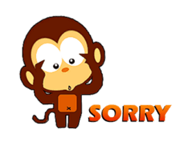 lovely monkey(2)~for english sticker #4576965