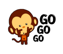 lovely monkey(2)~for english sticker #4576973