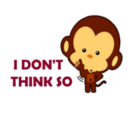 lovely monkey(2)~for english sticker #4576974