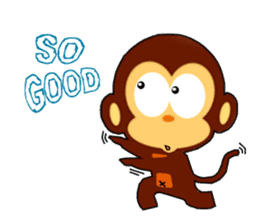 lovely monkey(2)~for english sticker #4576975