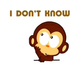 lovely monkey(2)~for english sticker #4576982