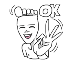 AsB - Feet Face sticker #4577394