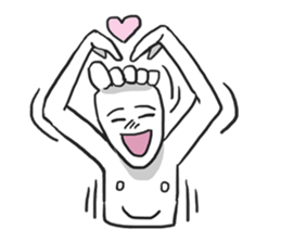 AsB - Feet Face sticker #4577417