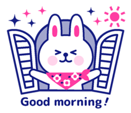 Two colors rabbit sticker #4579112