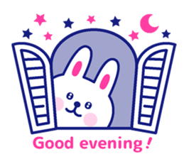 Two colors rabbit sticker #4579113