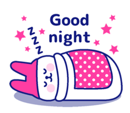 Two colors rabbit sticker #4579116