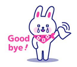 Two colors rabbit sticker #4579118