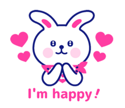 Two colors rabbit sticker #4579120