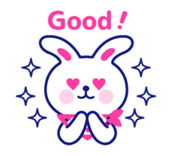 Two colors rabbit sticker #4579122