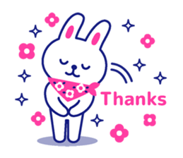 Two colors rabbit sticker #4579124