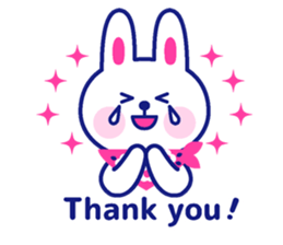 Two colors rabbit sticker #4579125