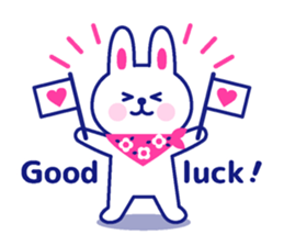 Two colors rabbit sticker #4579126