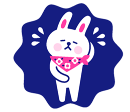 Two colors rabbit sticker #4579128