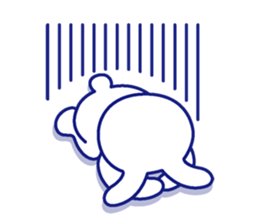 Two colors rabbit sticker #4579131