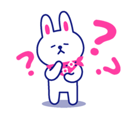 Two colors rabbit sticker #4579133