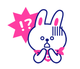 Two colors rabbit sticker #4579134