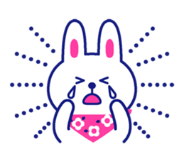 Two colors rabbit sticker #4579135