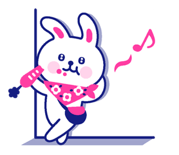 Two colors rabbit sticker #4579138