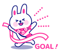 Two colors rabbit sticker #4579139