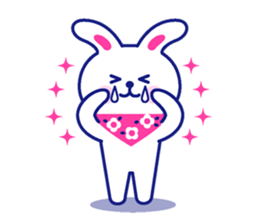 Two colors rabbit sticker #4579141