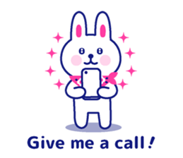 Two colors rabbit sticker #4579147