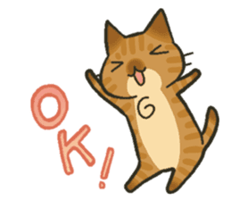 Trouble tabby sticker sticker #4579552