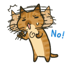 Trouble tabby sticker sticker #4579554