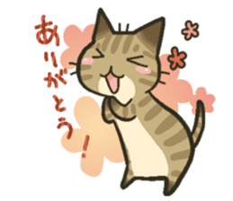 Trouble tabby sticker sticker #4579556
