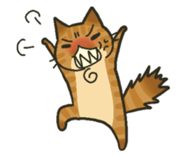 Trouble tabby sticker sticker #4579563
