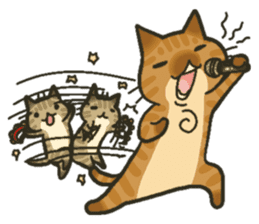 Trouble tabby sticker sticker #4579571