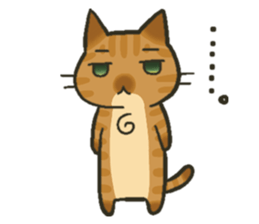 Trouble tabby sticker sticker #4579572