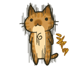 Trouble tabby sticker sticker #4579574