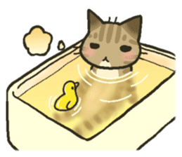 Trouble tabby sticker sticker #4579579