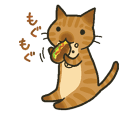 Trouble tabby sticker sticker #4579580