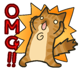Trouble tabby sticker sticker #4579588