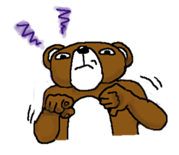 bear in forest (2) sticker #4581153