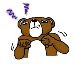 bear in forest (2) sticker #4581153