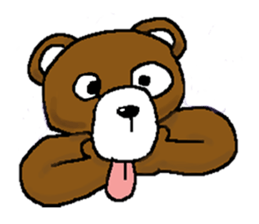 bear in forest (2) sticker #4581154