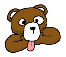 bear in forest (2) sticker #4581154