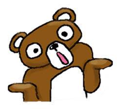 bear in forest (2) sticker #4581155