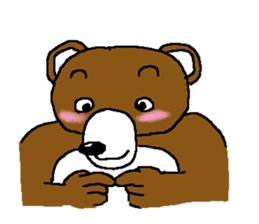 bear in forest (2) sticker #4581156