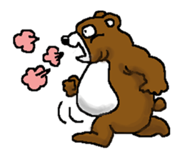 bear in forest (2) sticker #4581157