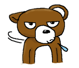 bear in forest (2) sticker #4581161