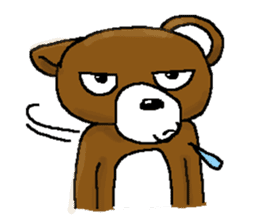 bear in forest (2) sticker #4581161